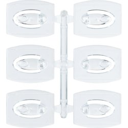 3M Command - 6 sm klare kroge med 8 sm strips