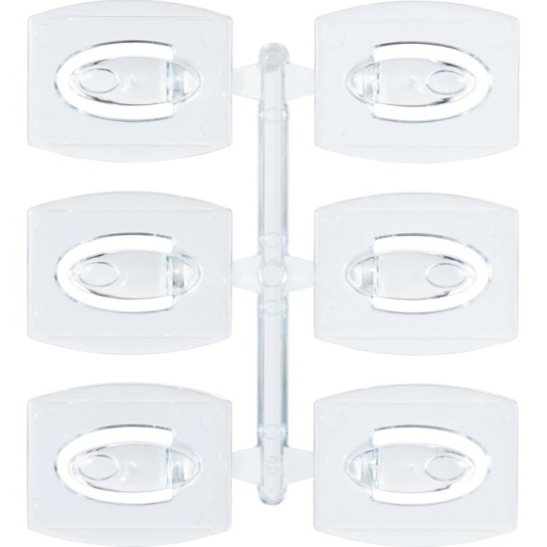 3M Command - 6 sm klare kroge med 8 sm strips