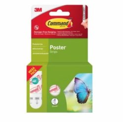 3M Command Billedophng - 48 stk. sm hvide plakatstrips