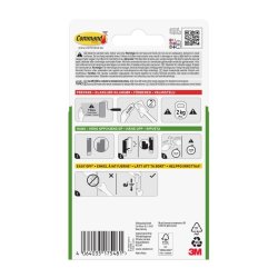 3M Command Billedophng med takker - stor krog med 2 strips 