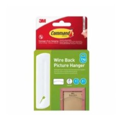 3M Command Billedophng med wire - 1 krog med 2 strips 
