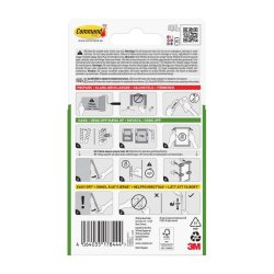 3M Command Poster strips - 8 stk. smalle hvide plakatstrips
