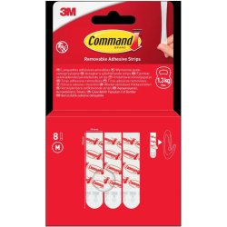 3M Command refill strips - 8 stk. strips til mellem kroge