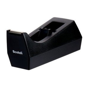 3M Scotch bord Tapedispenser C38 - sort - til 25 mm ruller