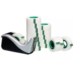 3M Scotch bord tapedispenser C60 og Magic tape - 16 ruller 19 mm usynlig tape