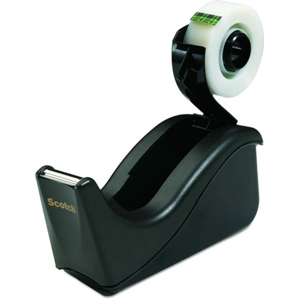 3M Scotch bord tapedispenser C60 og Magic tape - 1 rulle 19 mm usynlig tape