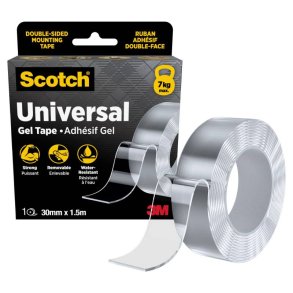 3M Scotch - Dobbeltkl�bende Gel tape - 30mm x 1,5 meter