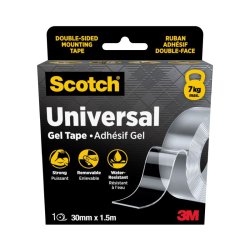 3M Scotch - Dobbeltkl�bende Gel tape - 30mm x 1,5 meter