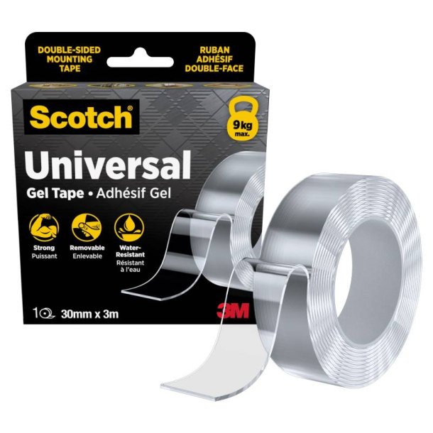 3M Scotch - Dobbeltkl�bende Gel tape - 30mm x 3 meter