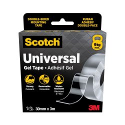 3M Scotch - Dobbeltkl�bende Gel tape - 30mm x 3 meter