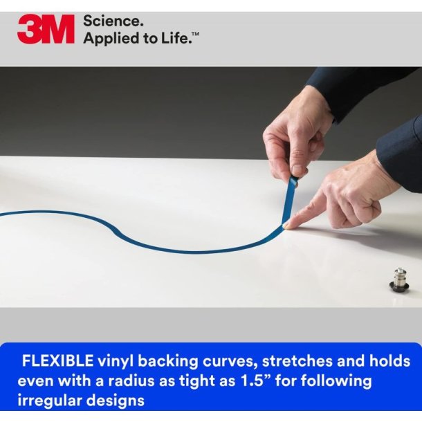 3M Vinyl tape - 471+ - 3mm x 33 meter bl� pr�cisionstape