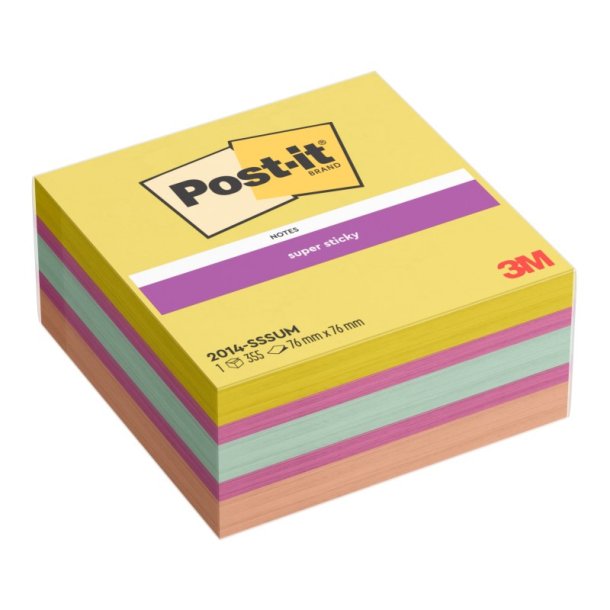 3M Post-it Notes 76x76 - kubusblok - Summer Sorbet - 1 blok