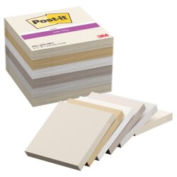 3M Post-it super Sticky Notes 76x76 - Neutrality - 90 blade pr. blok - 6 blokke