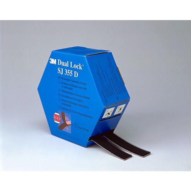 3M Dual Lock SJ355D - genlukkeligt fastg�relsesmiddel - 2x5m