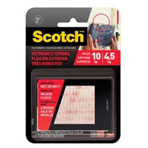 3M Extreme Fasteners - 25x75mm - transparent