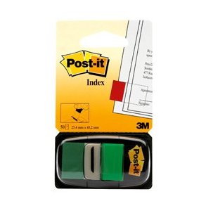3M Post-it Indexfaner - 25,4x43,2 - grn - 50 stk. Index pr. dispenser