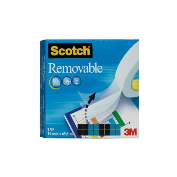 3M Tape Scotch Magic - flytbar - Transparent - 19mmx66m