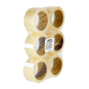 3M Emballagetape 371 - 50mmx66m - klar - pakke med 6 stk.