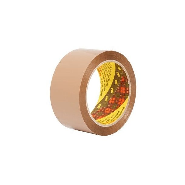 3M Tape 309 - lydls - 50mmx66m - brun - pakke med 6 stk.