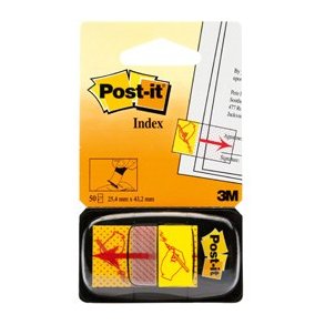 3M Post-it Indexfaner - 25x43,2 - 