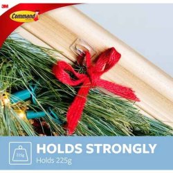 3M Command - gennemsigtige minikroge med gennemsigtige strips
