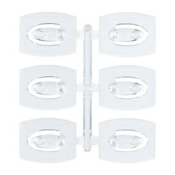 3M Command - gennemsigtige minikroge med gennemsigtige strips