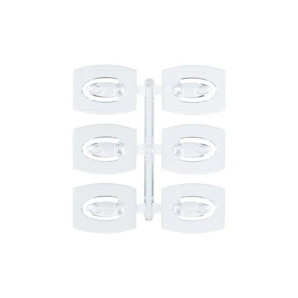 3M Command - gennemsigtige minikroge med gennemsigtige strips