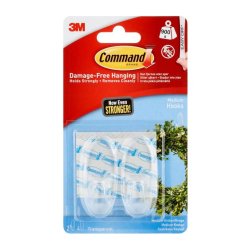 3M Command - gennemsigtige - mellemstore - kroge