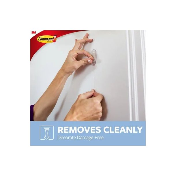 3M Command - gennemsigtige - mellemstore - kroge
