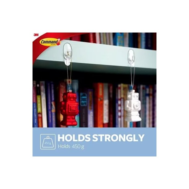 3M Command - sm - gennemsigtige - kroge