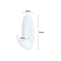 3M Command - sm - designerkroge - hvid