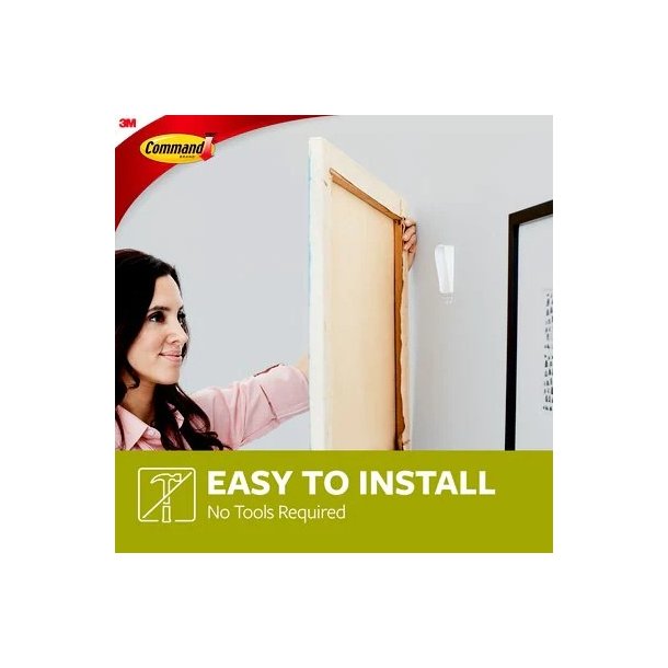 3M Command - lrredsophng - hvid - stor