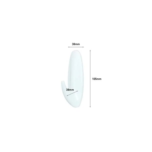 3M Command - designerkrog til v�drum - stor - hvid