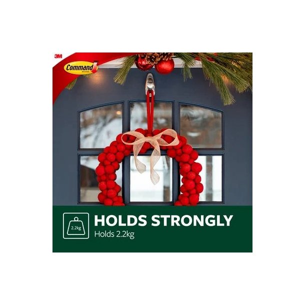 3M Command - udendrs - stor designerkrog - nikkel