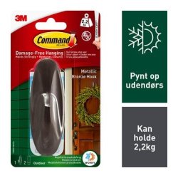 3M Command - udendrs - stor designerkrog - metal
