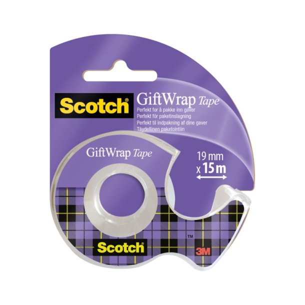 3M Scotch Tape - Gavetape - Satin Finish - 19mmx15m - i dispenser