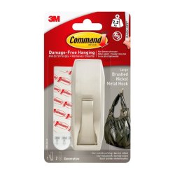 3M Command - Modern - Reflections - stor metalkrog - b�rstet nikkel