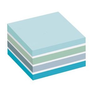 3M Post-it Notes - 76x76 - kubusblok - pastelbl - 450 blade Pr. blok - 4 stk.