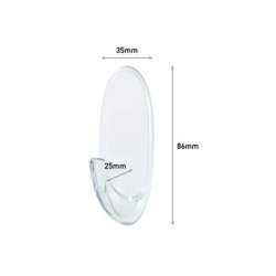 3M Command - gennemsigtig - stor krog m. 2 strips