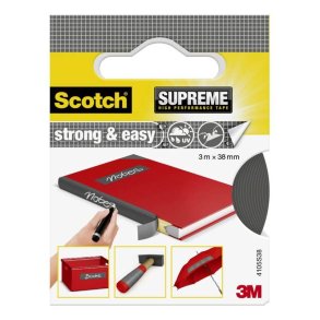 3M lrredstape Strong & Easy - 3m x 25mm - Slv - 1 stk.