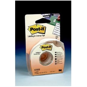3M Post-it korrektionstape - med dispenser - 25mm x 17m - hvid
