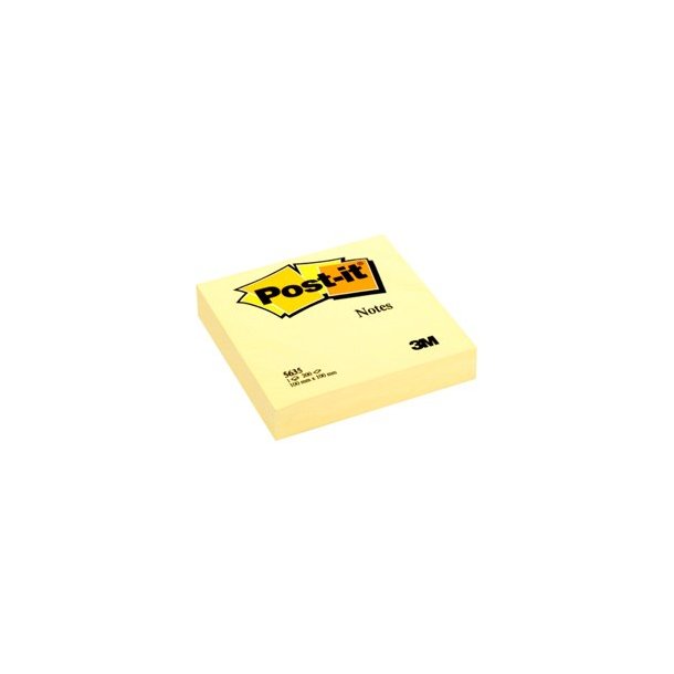 3M Post-it Notes - 100x100 - XL - gul - 200 blade pr. blok - 1 stk.