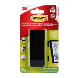 3M Command - strips til billedoph�ng - stor - sort