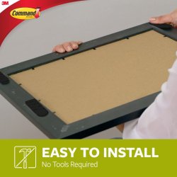 3M Command - strips til billedoph�ng - stor - sort