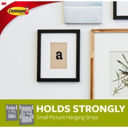 3M Command -strips til billedophng - hvid - sm