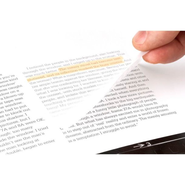 3M Post-it Notes - 73x73 - transparent - 36 blade pr. blok - 12 stk.