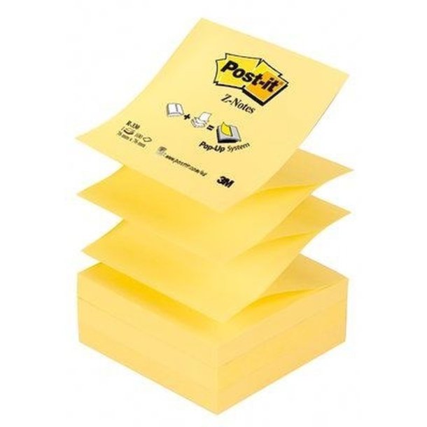 3M Post-it super Sticky notes - 76x76 - gul - 100 blade Pr. blok - 6 stk.