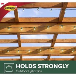 3M Command - mini udendrs clips - til lyskder op til 12 meter - gennemsigtig