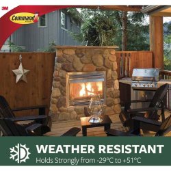 3M Command - mini udendrs clips - til lyskder op til 12 meter - gennemsigtig