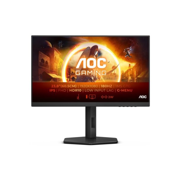 AOC 24G4X skrm 23.8" - 1920 x 1080 Fuld HD LCD Sort